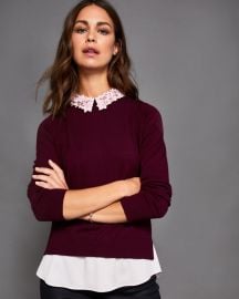 Ted baker floral outlet collar sweater